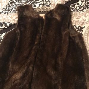 Fake fur vest